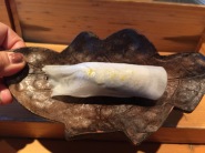 Janis' kohada wrapped in a daikon slice